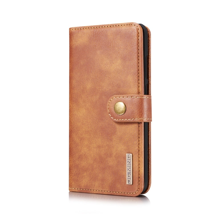 DG.MING Crazy Horse Texture Flip Detachable Magnetic Leather Case for Huawei P Smart (2019) / Honor 10 Lite / Nova Lite 3, with Holder & Card Slots & Wallet