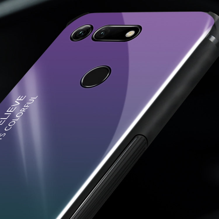 Gradient Color Glass Protective Case for Huawei Honor View 20