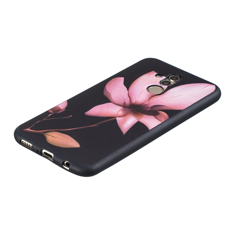 Lotus Pattern Stereo Relief Soft TPU Protective Case for Huawei Mate 20 Lite