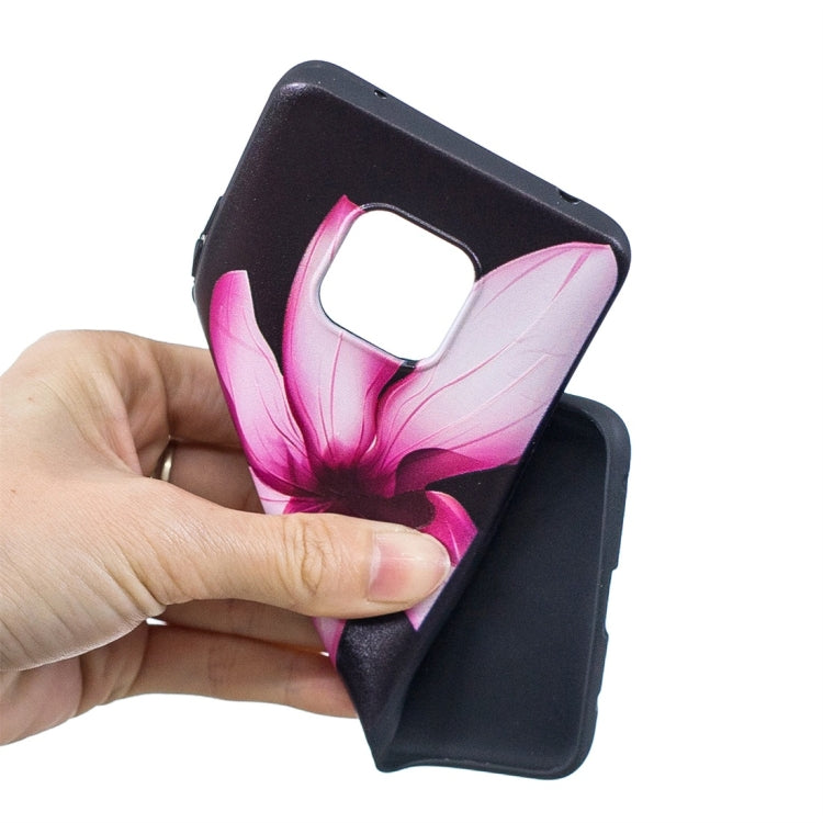 Lotus Pattern Stereo Relief Soft TPU Protective Case for Huawei Mate 20 Pro
