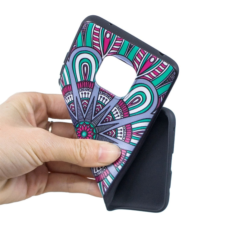Stramonium Pattern Stereo Relief Soft TPU Protective Case for Huawei Mate 20 Pro