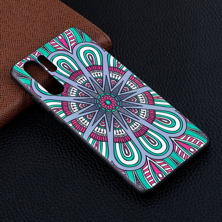 Stramonium Pattern Stereo Relief Soft TPU Protective Case for Huawei P30 Pro