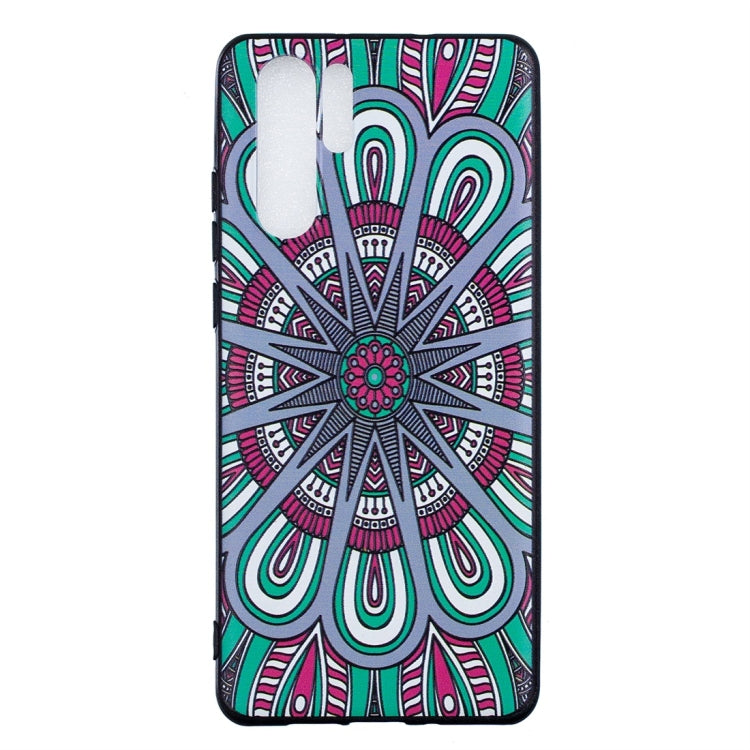 Stramonium Pattern Stereo Relief Soft TPU Protective Case for Huawei P30 Pro