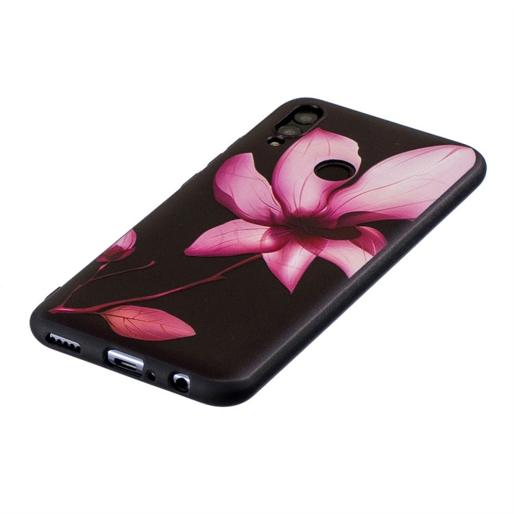 Lotus Pattern Stereo Relief Soft TPU Protective Case for Huawei P Smart (2019) / Honor 10 Lite