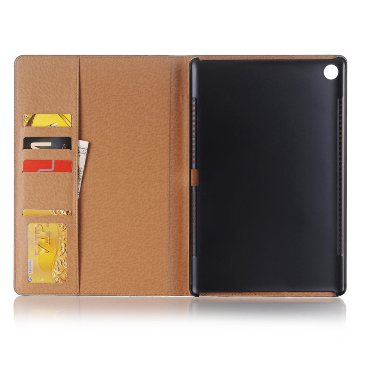 For Huawei MediaPad M5 10.8 inch Vintage Book Style Horizontal Flip Environmental PU Leather Case with Holder & Card Slots & Wallet & Photo Frame