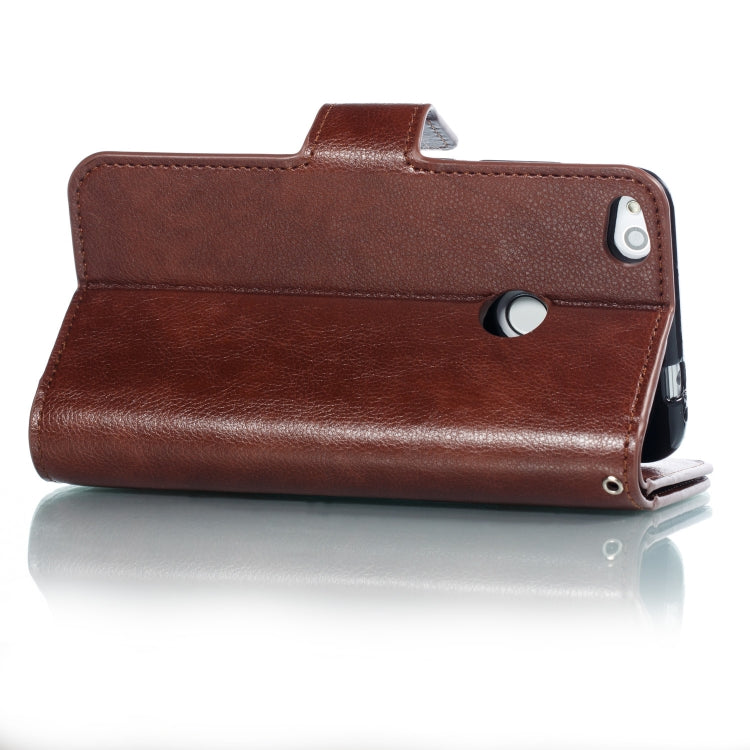 Multifunctional Litchi Texture Horizontal Flip Leather Case for Huawei P8 Lite (2017), with Nine Card Slot & Holder & Wallet