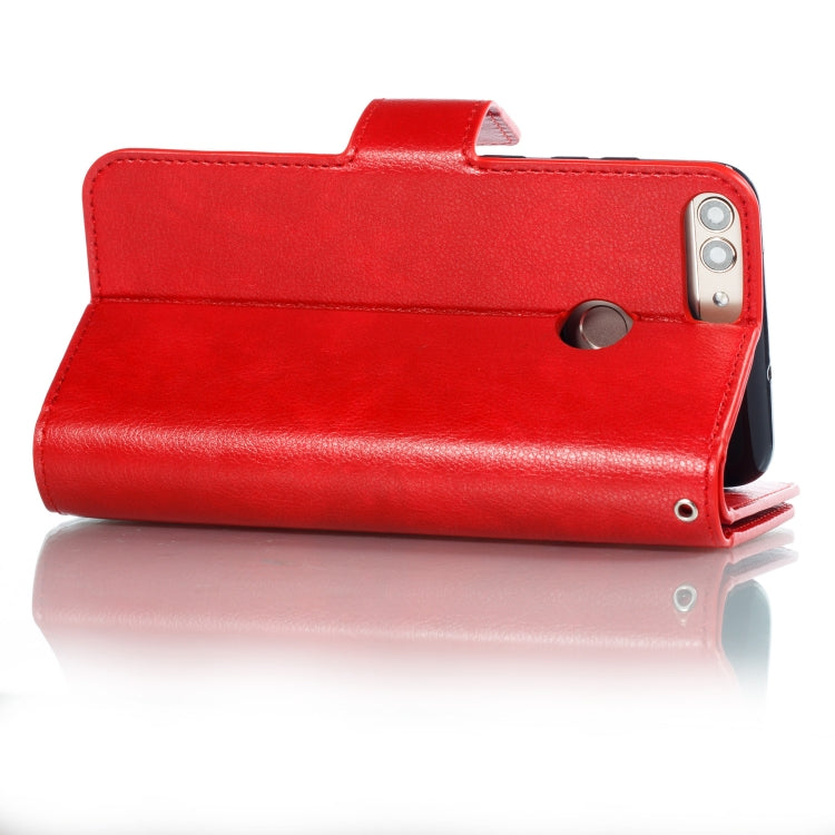 Multifunctional Litchi Texture Horizontal Flip Leather Case for Huawei Enjoy 7S, with Nine Card Slot & Holder & Wallet