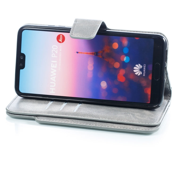 Multifunctional Litchi Texture Horizontal Flip Leather Case for Huawei P20, with Nine Card Slot & Holder & Wallet