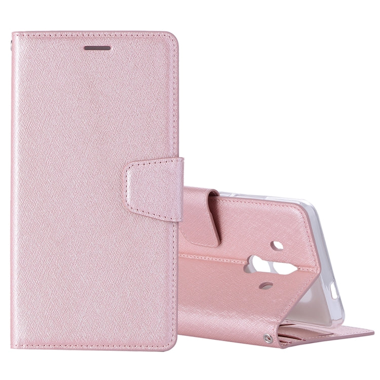 For Huawei Mate 10 Pro Silk Texture Horizontal Flip Leather Case with Holder & Card Slots & Wallet & Photo Frame
