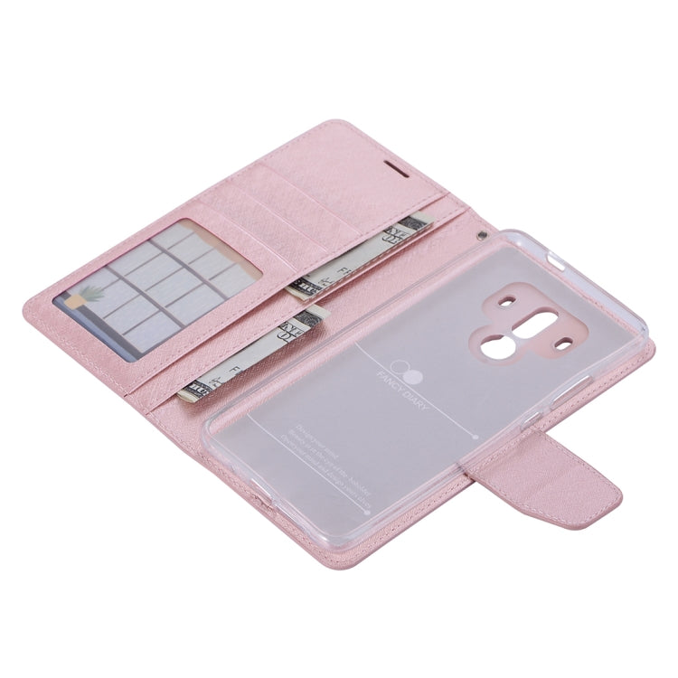 For Huawei Mate 10 Pro Silk Texture Horizontal Flip Leather Case with Holder & Card Slots & Wallet & Photo Frame