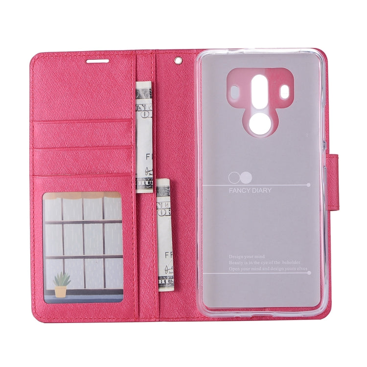 For Huawei Mate 10 Pro Silk Texture Horizontal Flip Leather Case with Holder & Card Slots & Wallet & Photo Frame