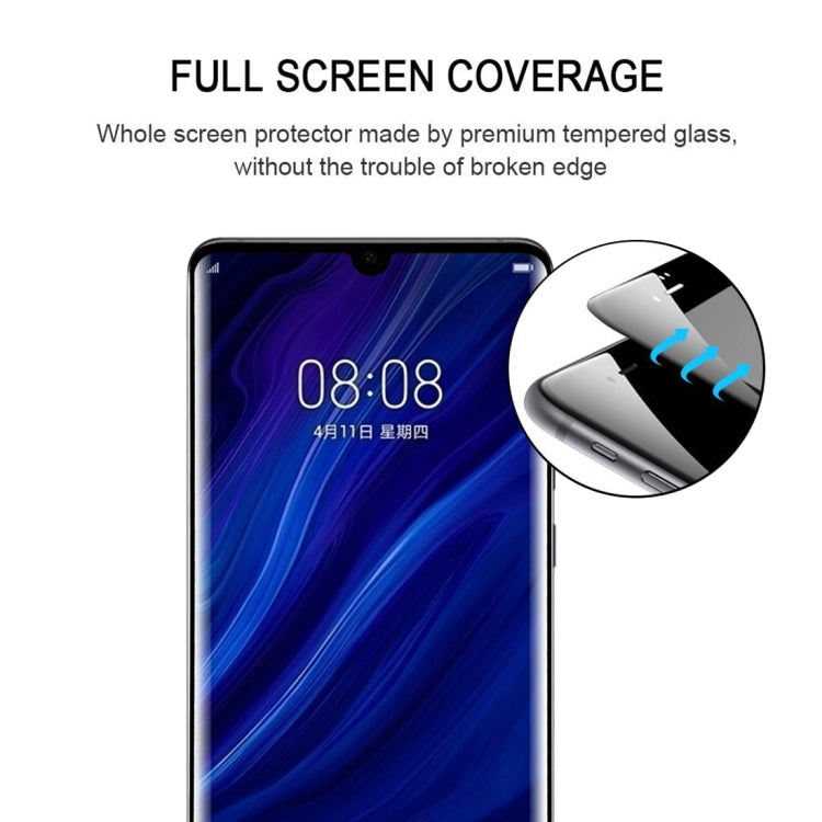 25 PCS Edge Glue 3D Full Screen Tempered Glass Film for Huawei P30 Pro