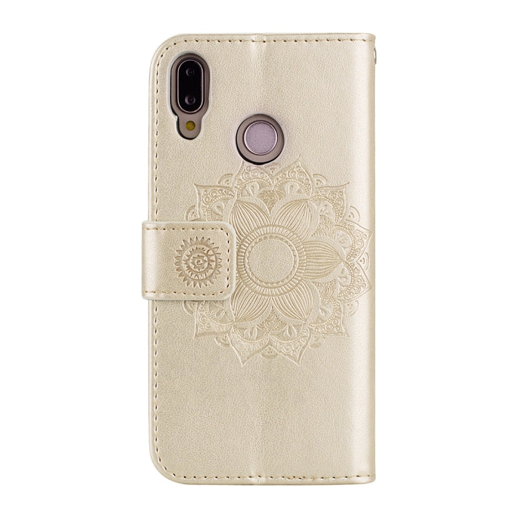 Mandragora Pattern Crystal Encrusted Horizontal Flip Leather Case for Huawei P20 Lite / Nova 3e, with Card Slot & Holder & Wallet & Lanyard