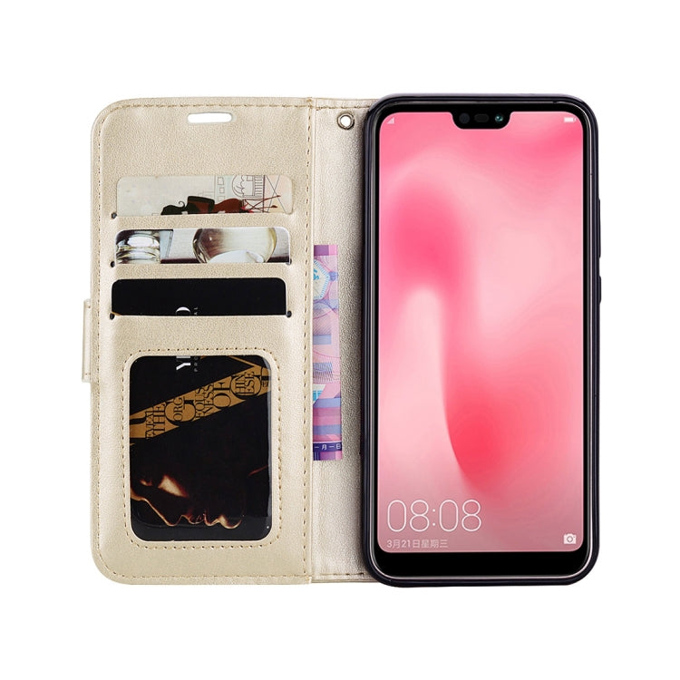 Mandragora Pattern Crystal Encrusted Horizontal Flip Leather Case for Huawei P20 Lite / Nova 3e, with Card Slot & Holder & Wallet & Lanyard