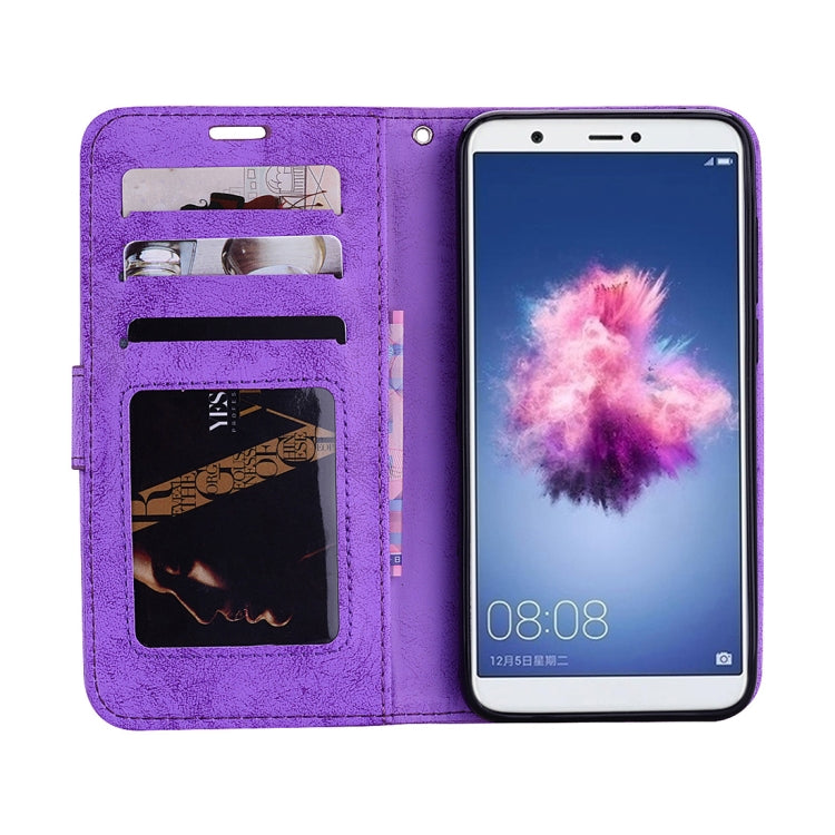 Mandragora Pattern Crystal Encrusted Horizontal Flip Leather Case for Huawei P smart (Enjoy 7S), with Card Slot & Holder & Wallet & Lanyard