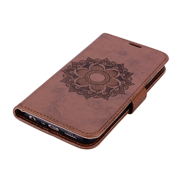 Mandragora Pattern Crystal Encrusted Horizontal Flip Leather Case for Huawei P smart (Enjoy 7S), with Card Slot & Holder & Wallet & Lanyard