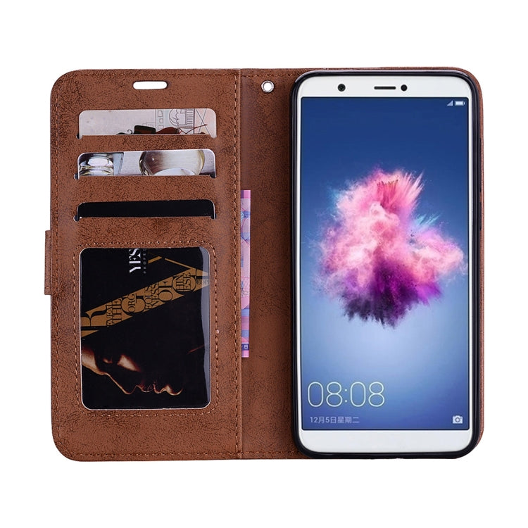 Mandragora Pattern Crystal Encrusted Horizontal Flip Leather Case for Huawei P smart (Enjoy 7S), with Card Slot & Holder & Wallet & Lanyard