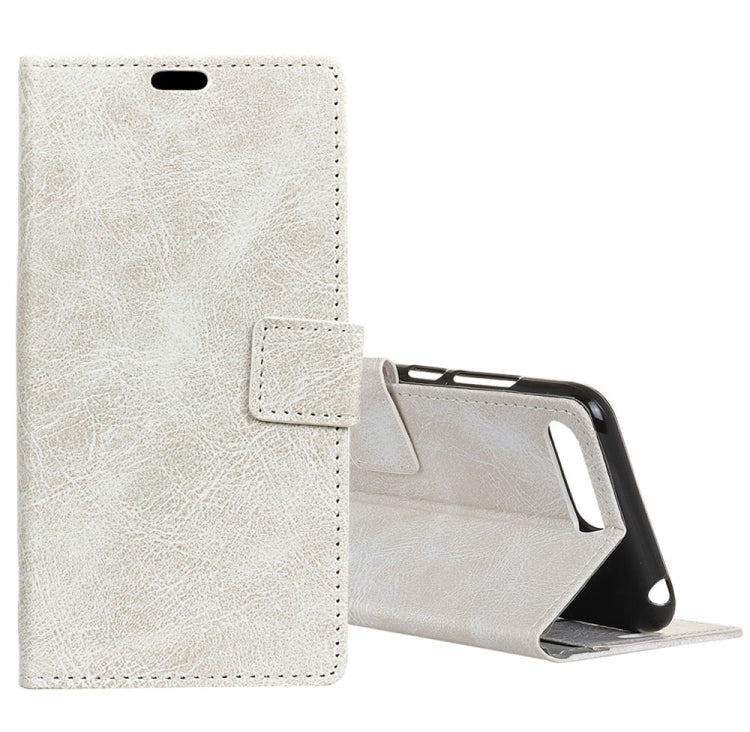 For Huawei Y6 2018 Retro Crazy Horse Texture Horizontal Flip Leather Case with Holder & Card Slots & Wallet & Photo