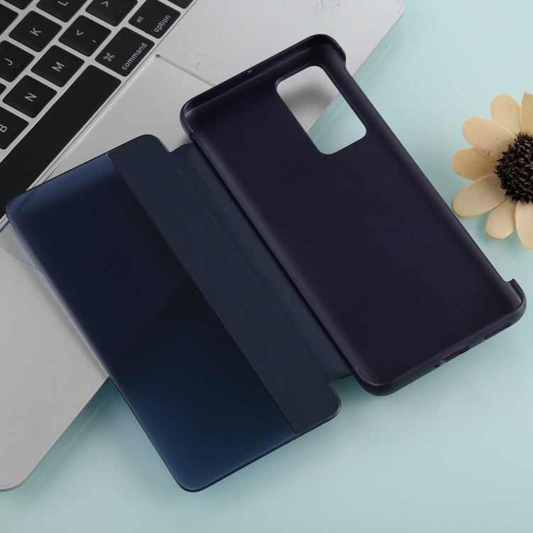 For Huawei P40 Pro PU Leather Horizontal Flip Case, with Caller ID Display & Sleep / Wake-up Function