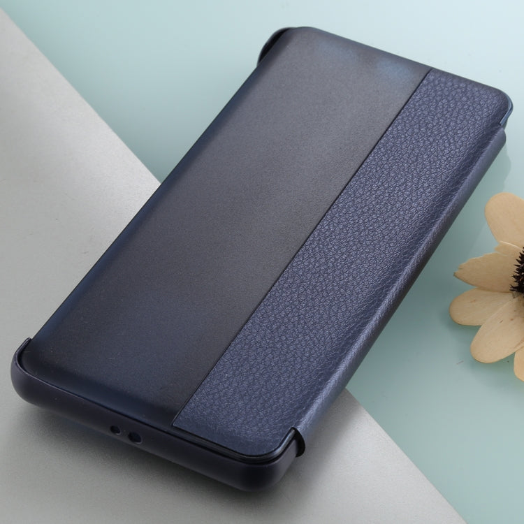 For Huawei P40 Pro PU Leather Horizontal Flip Case, with Caller ID Display & Sleep / Wake-up Function