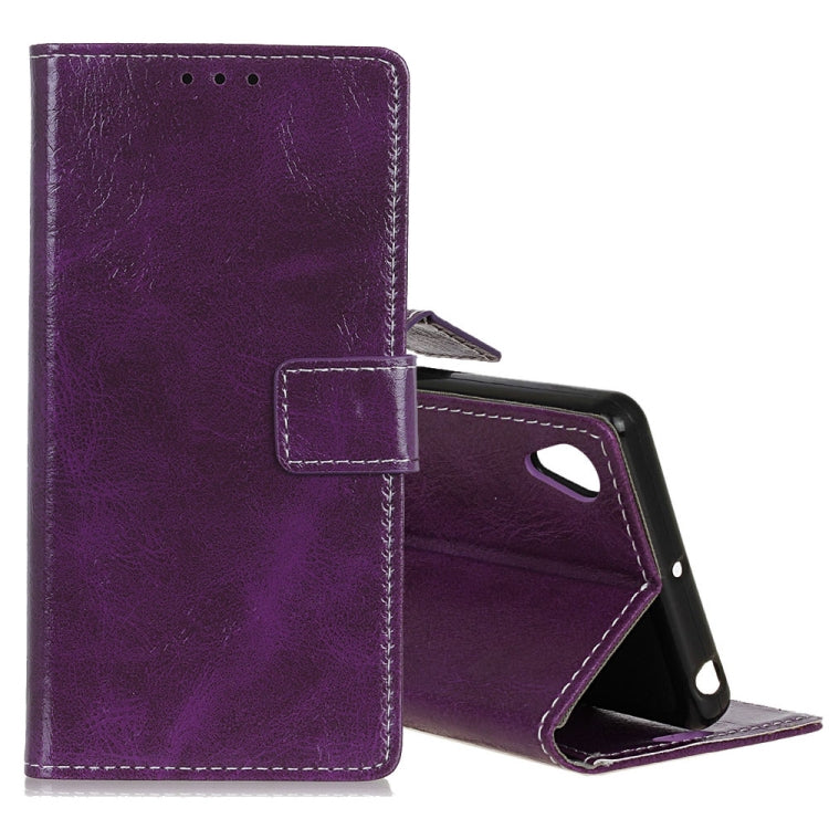 Retro Crazy Horse Texture Horizontal Flip Leather Case for Huawei Honor 8S, with Holder & Card Slots & Photo Frame