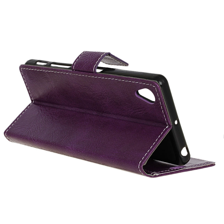 Retro Crazy Horse Texture Horizontal Flip Leather Case for Huawei Honor 8S, with Holder & Card Slots & Photo Frame