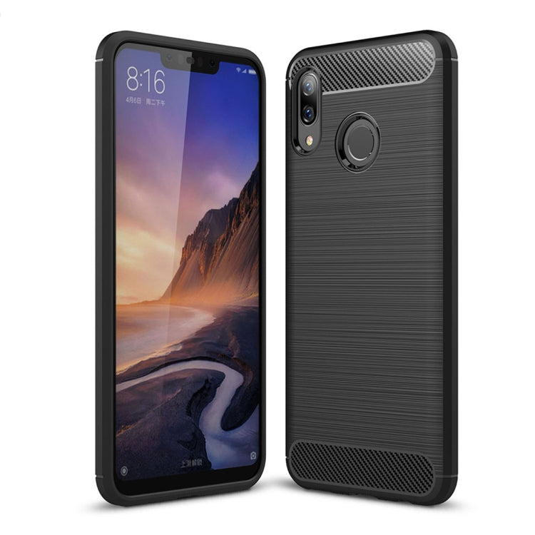 Brushed Texture Carbon Fiber Shockproof TPU Case for Huawei Nova 3