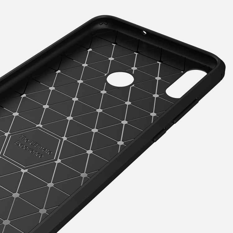 Brushed Texture Carbon Fiber Shockproof TPU Case for Huawei Honor 8X