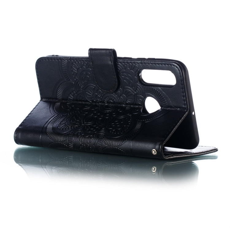 Mandala Embossing Pattern Horizontal Flip Leather Case for Huawei P30 Lite, with Holder & Card Slots & Wallet & Photo Frame
