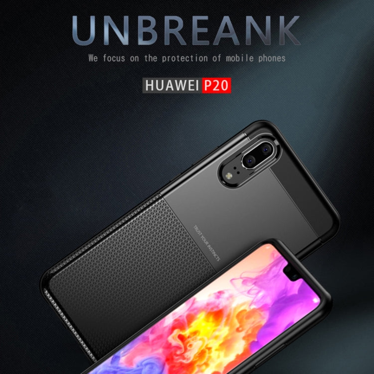 UNBREANK PC + TPU Invisible Airbag Shockproof Protective Case for Huawei P20 (Blue)