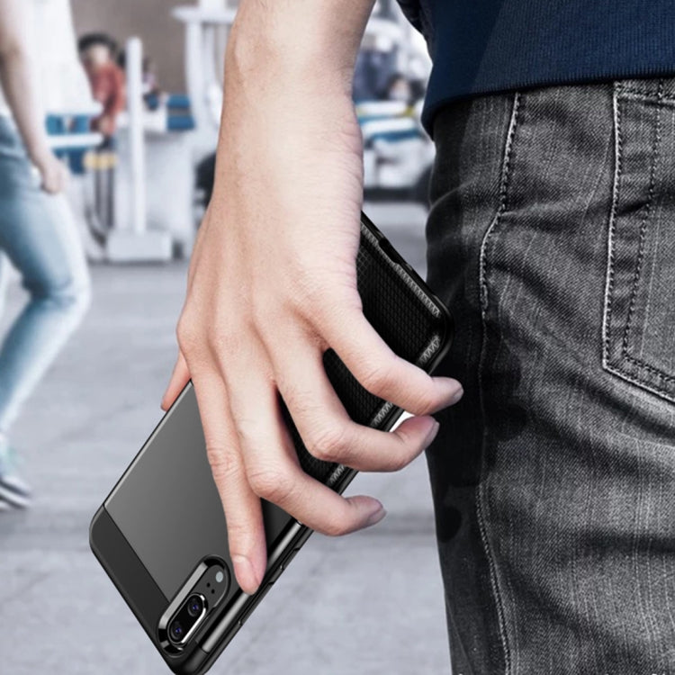 UNBREANK PC + TPU Invisible Airbag Shockproof Protective Case for Huawei P20 (Blue)