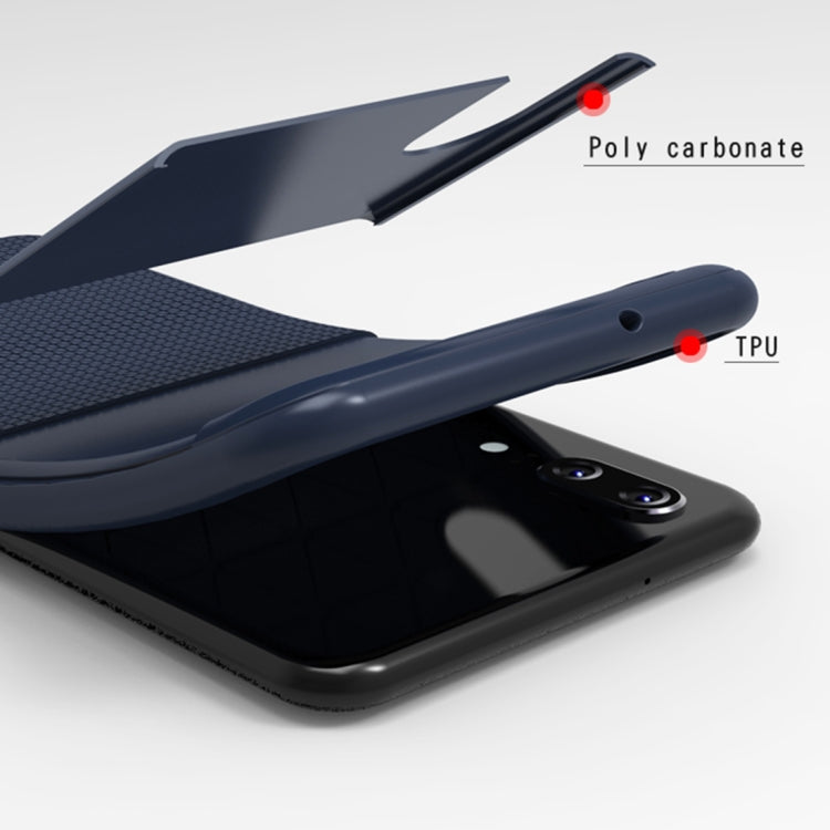 UNBREANK PC + TPU Invisible Airbag Shockproof Protective Case for Huawei P20 (Blue)