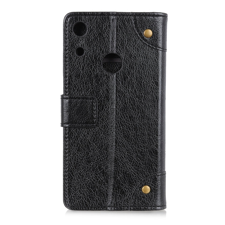 Copper Buckle Nappa Texture Horizontal Flip Leather Case for Huawei Honor 8A, with Holder & Card Slots & Wallet