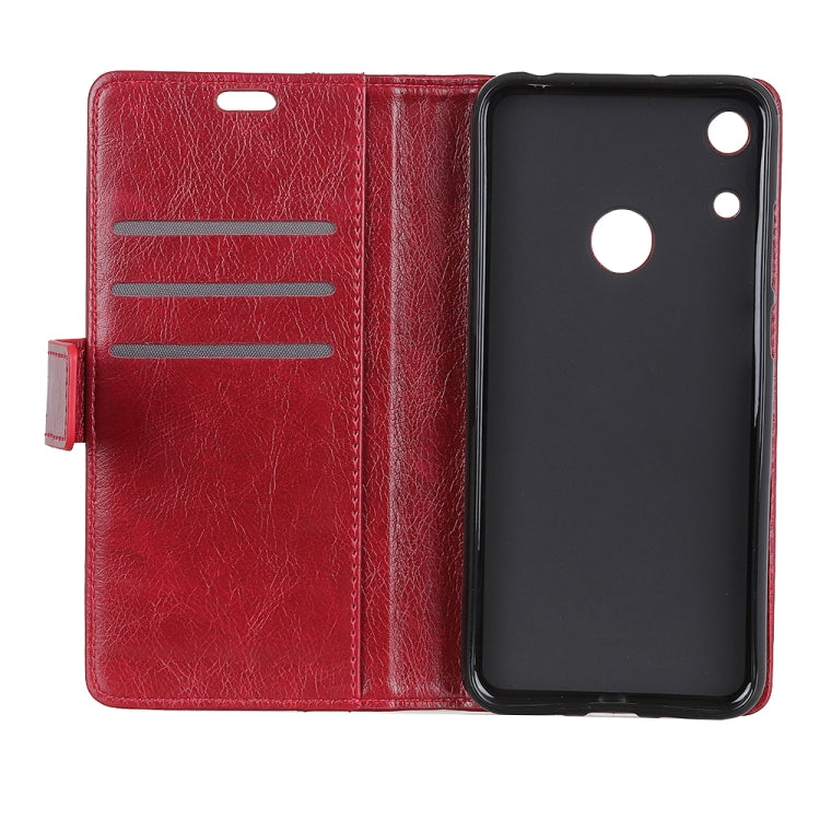 Copper Buckle Nappa Texture Horizontal Flip Leather Case for Huawei Honor 8A, with Holder & Card Slots & Wallet