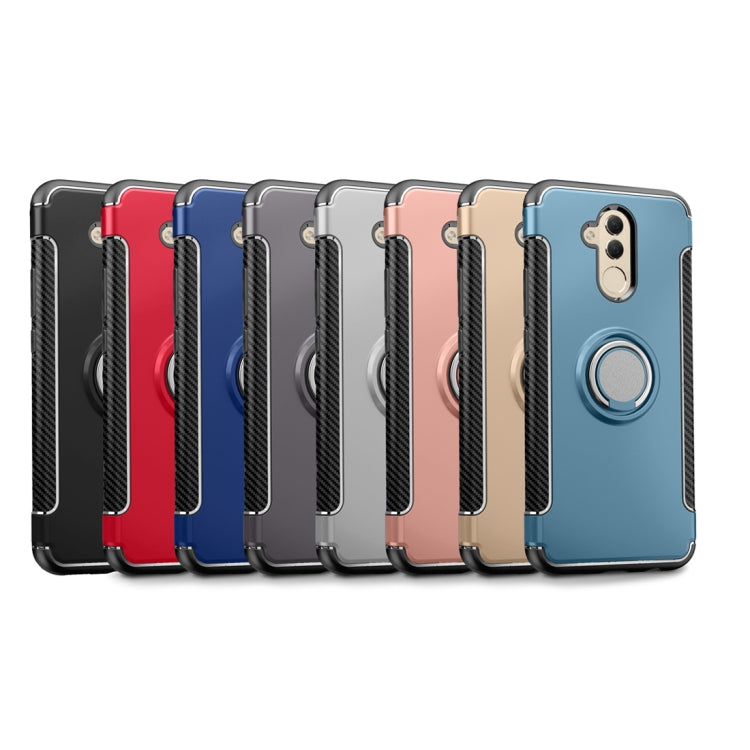 Magnetic 360 Degree Rotation Ring Holder Armor Protective Case for Huawei Mate 20 Lite