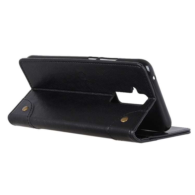 Copper Buckle Nappa Texture Horizontal Flip Leather Case for Huawei Mate 20 Lite, with Holder & Card Slots & Wallet