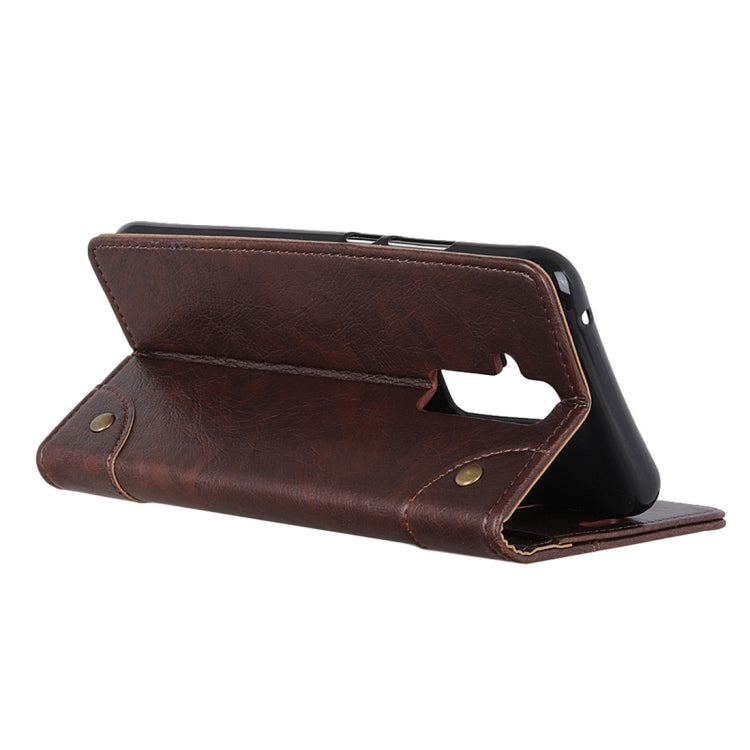 Copper Buckle Nappa Texture Horizontal Flip Leather Case for Huawei Mate 20 Lite, with Holder & Card Slots & Wallet