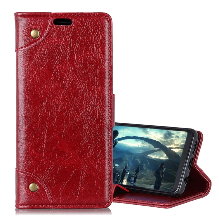 Copper Buckle Nappa Texture Horizontal Flip Leather Case for Huawei Mate 20 Lite, with Holder & Card Slots & Wallet