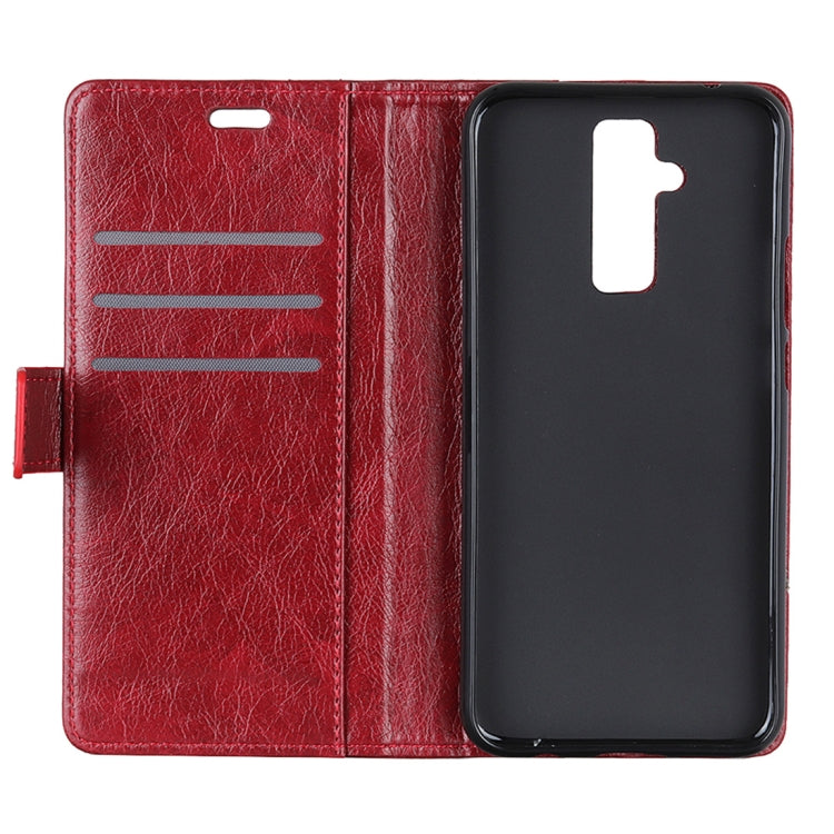 Copper Buckle Nappa Texture Horizontal Flip Leather Case for Huawei Mate 20 Lite, with Holder & Card Slots & Wallet