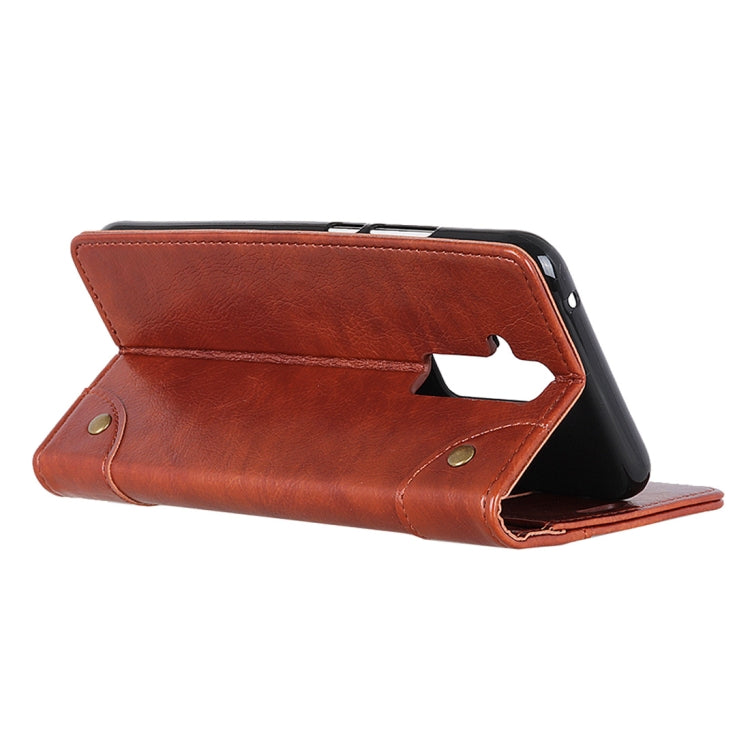Copper Buckle Nappa Texture Horizontal Flip Leather Case for Huawei Mate 20 Lite, with Holder & Card Slots & Wallet