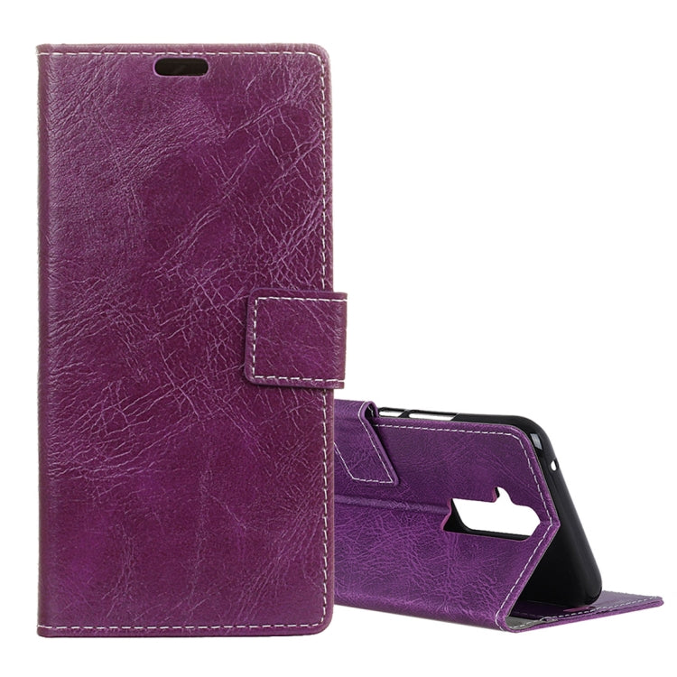 Retro Crazy Horse Texture Horizontal Flip Leather Case for Huawei Mate 20 Lite, with Holder & Card Slots & Photo Frame