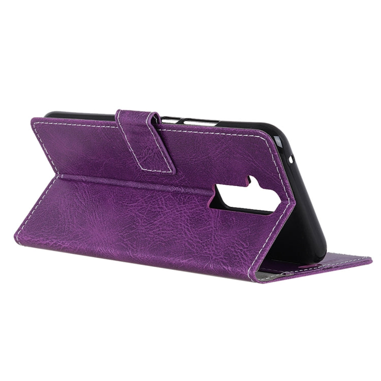 Retro Crazy Horse Texture Horizontal Flip Leather Case for Huawei Mate 20 Lite, with Holder & Card Slots & Photo Frame