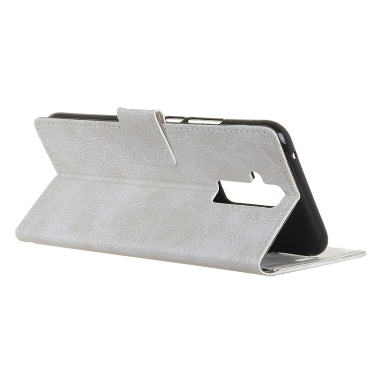 Retro Crazy Horse Texture Horizontal Flip Leather Case for Huawei Mate 20 Lite, with Holder & Card Slots & Photo Frame