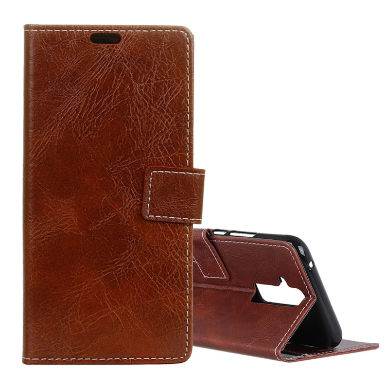 Retro Crazy Horse Texture Horizontal Flip Leather Case for Huawei Mate 20 Lite, with Holder & Card Slots & Photo Frame