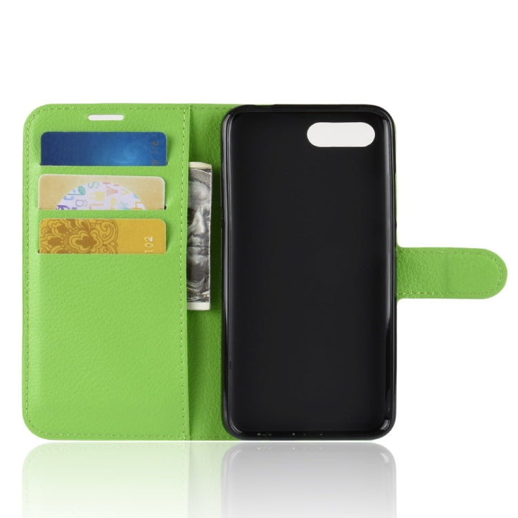 For Huawei Honor 10 Litchi Texture Horizontal Flip PU Leather Case with Holder & Card Slots & Wallet