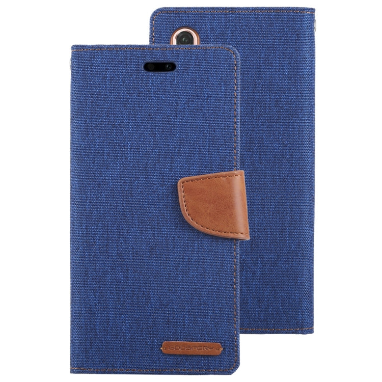 GOOSPERY CANVAS DIARY Canvas Texture Horizontal Flip PU Leather Case for Huawei P20 Pro, with Holder & Card Slots & Wallet