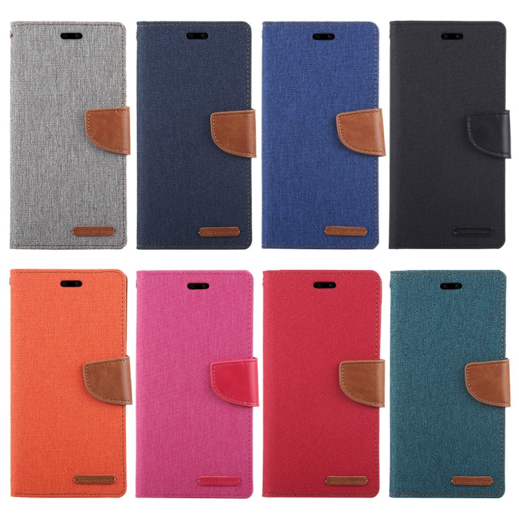 GOOSPERY CANVAS DIARY Canvas Texture Horizontal Flip PU Leather Case for Huawei P20 Pro, with Holder & Card Slots & Wallet