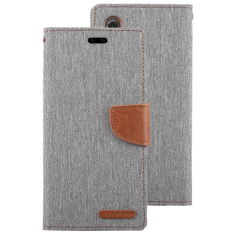 GOOSPERY CANVAS DIARY Canvas Texture Horizontal Flip PU Leather Case for Huawei P20, with Holder & Card Slots & Wallet
