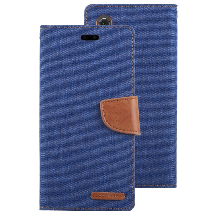 GOOSPERY CANVAS DIARY Canvas Texture Horizontal Flip PU Leather Case for Huawei P20, with Holder & Card Slots & Wallet