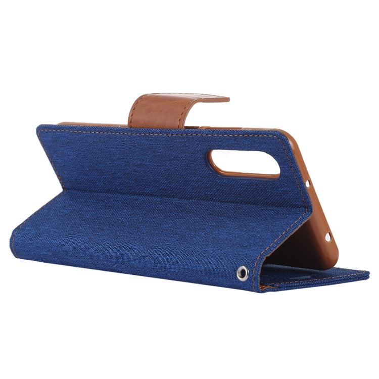 GOOSPERY CANVAS DIARY Canvas Texture Horizontal Flip PU Leather Case for Huawei P20, with Holder & Card Slots & Wallet